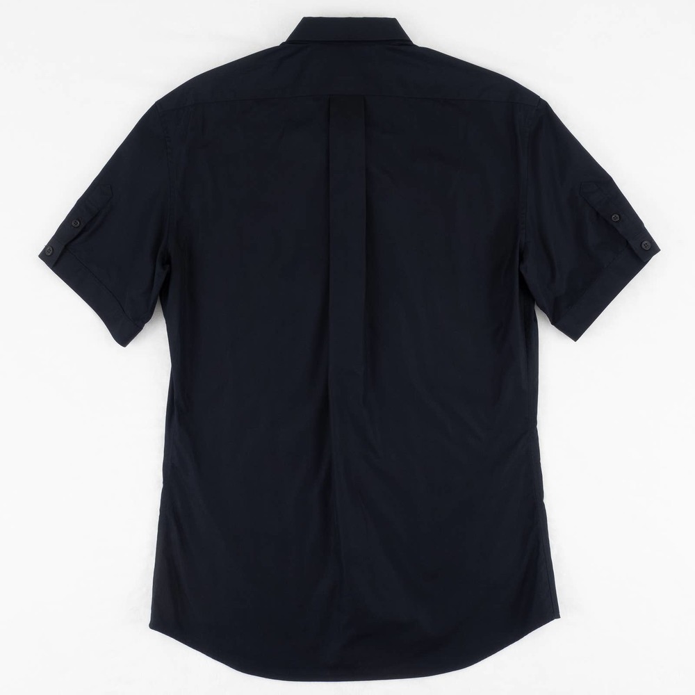 NWOT Alexander McQueen Button-Down Shirt Short-Sleeve Men's 48 (Medium) Black - Picture 2 of 8